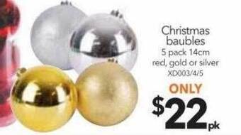 Cheap as Chips Christmas baubles offer