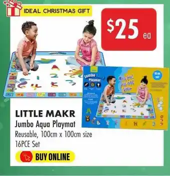 Lincraft Little makr jumbo aqua playmat offer