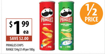 Supabarn Pringles Chips Range 134g offer