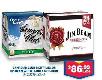 Canadian Club Bad Sweater offer at BWS