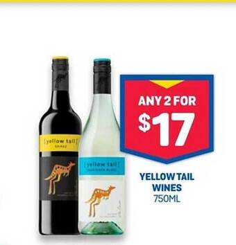 Bottlemart Yellow tail wines offer