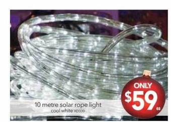 Cheap as Chips 10 metre solar rope light offer