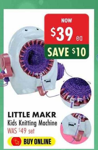 Lincraft Little makr kids knitting machine offer
