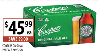 Supabarn Coopers Original Pale Ale 24 x 375mL offer