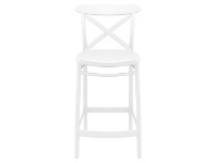 LivingStyles Siesta Cross Indoor / Outdoor Counter Stool, White offer