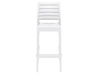 LivingStyles Siesta Ares Commercial Grade Indoor / Outdoor Bar Stool, White offer