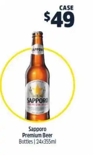 Sapporo premium beer