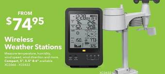 Jaycar Electronics Wireless weather stations offer