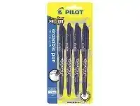 Pilot Frixion Ball Erasable Gel Pens 1mm Blue 4 Pack