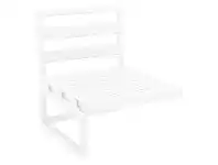 LivingStyles Siesta Mykonos Outdoor Lounge Extension Seat, White offer