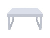 LivingStyles Siesta Mykonos Outdoor Coffee Table, 65cm, Silver Grey offer
