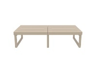 LivingStyles Siesta Mykonos Outdoor Coffee Table, 130cm, Taupe offer