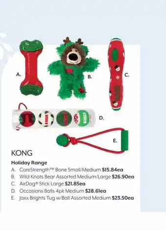 Pet stock Kong holiday range offer