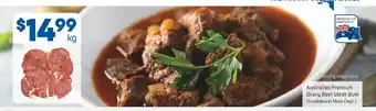 Foodland Australian Premium Gravy Beef Bulk per kg offer