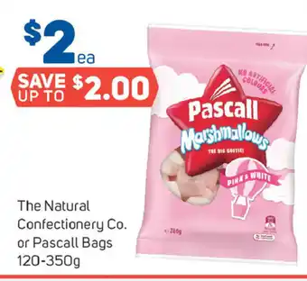 Foodland The Natural Confectionery Co. or Pascall Bags 120-350g offer