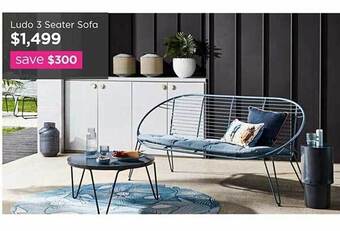 Early Settler Ludo 3 seater sofa offer