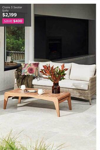 Early Settler Claire 3 seater sofa offer