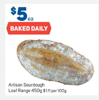 Foodland Artisan Sourdough Loaf Range 450g offer
