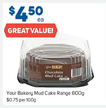 Foodland Your Bakery Mud Cake Range 600g offer