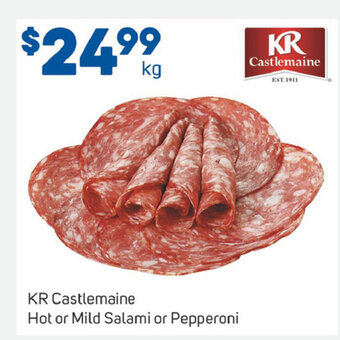 Foodland KR Castlemaine Hot or Mild Salami or Pepperoni offer