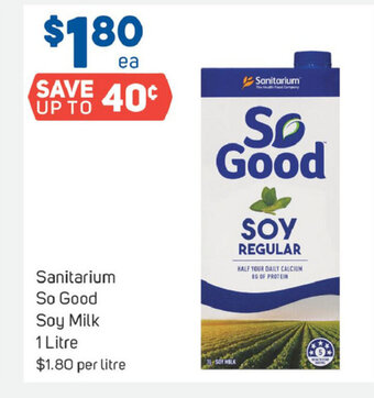 Sanitarium So Good Soy Milk 1 Litre