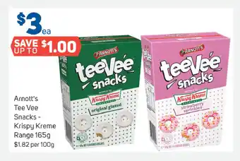 Foodland Arnott's Tee Vee Snacks - Krispy Kreme Range 165g offer