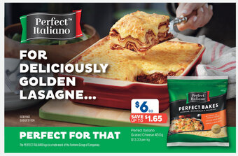Foodland Perfect Italiano Grated Cheese 450g offer