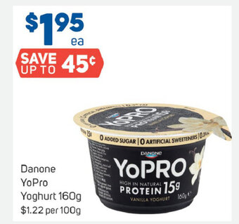 Foodland Danone YoPro Yoghurt 160g offer
