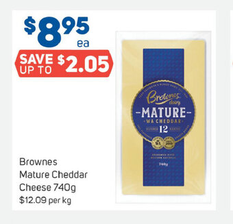 Foodland Brownes Mature Cheddar Cheese 740g offer