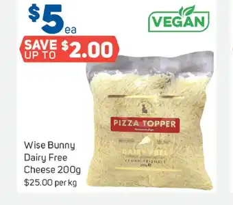 Foodland Wise Bunny Dairy Cheese 200g offer