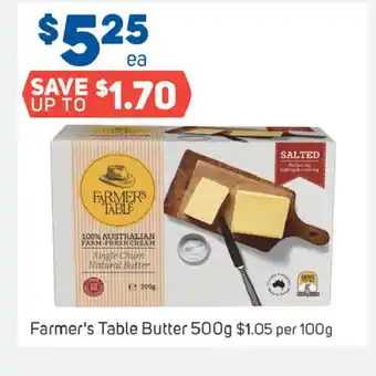 Foodland Farmer's Table Butter 500g offer