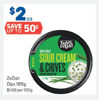 Foodland Zoosh Dips 185g offer