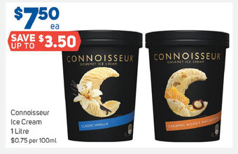 Foodland Connoisseur Ice Cream 1 Litre offer