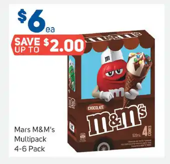 Foodland Mars M&M's Multipack 4-6 pack offer