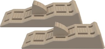 Spinifex caravan levelling ramp & chock kit