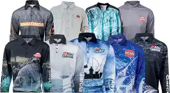 Anaconda All fishing shirts by daiwa, penn, abu garcia, berkley & salty captain offer