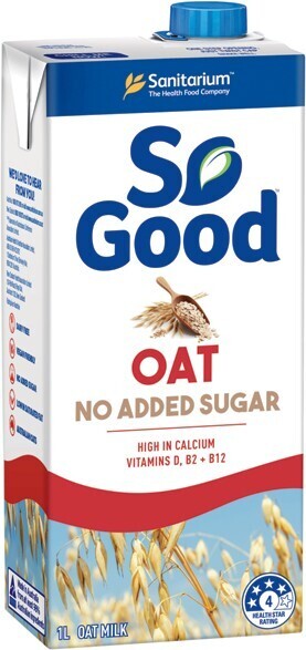 IGA Sanitarium so good no added sugar oat milk 1 litre offer