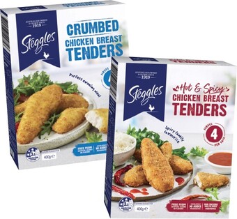 IGA Steggles chicken breast tenders 400g selected varieties offer