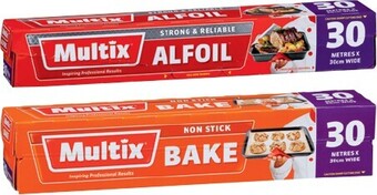 IGA Multix bake paper or alfoil 30cm × 30m offer