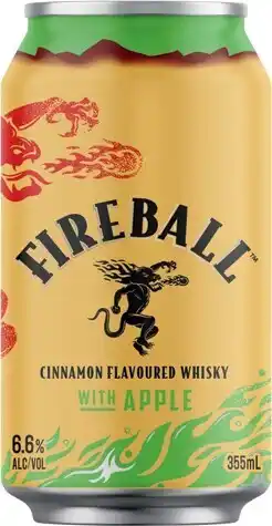 IGA Fireball & apple 6.6% 4 pack offer