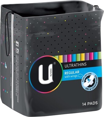IGA U by kotex pads 12-14 pack selected varieties offer