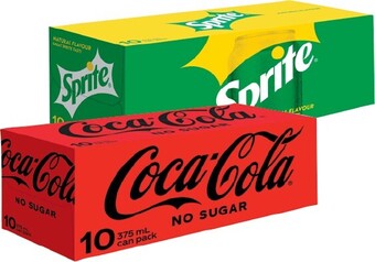 IGA Coca-cola, sprite, fanta or mount franklin lightly sparkling 10x375ml selected varieties offer