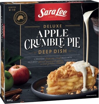 IGA Sara lee deluxe deep dish apple or apple crumble pie 800g offer