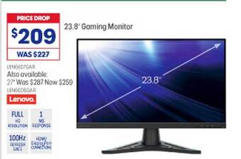 Officeworks Lenovo 23.8 offer