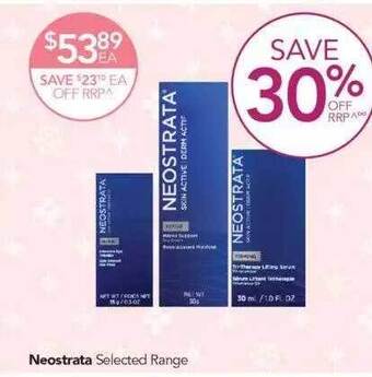 Terry White Neostrata selected range offer