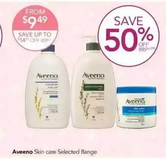 Terry White Aveeno skin care selected range offer