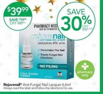 Terry White Rejuvenail anti-fungal nail lacquer offer