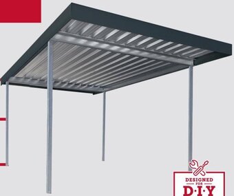 Stratco Stratco Frontier Single 3.35m x 5.5m Zinc/Al offer