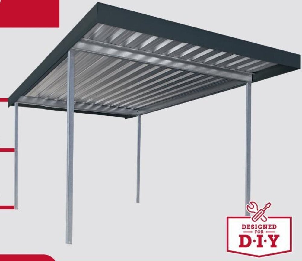 Stratco Frontier Double 5.3m x 5.5m Colour Roof & Gutter offer at Stratco