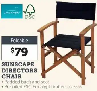Stratco Sunscape Directors Chair Foldable offer